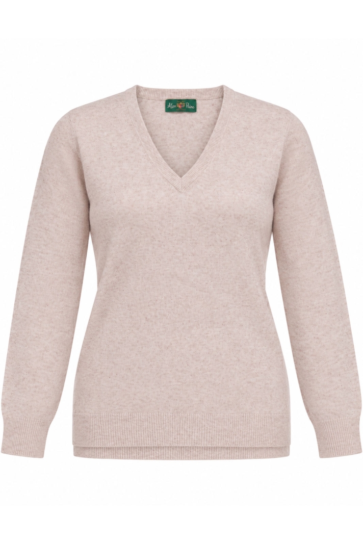 Isla Ladies Inset Sleeve Vee Neck