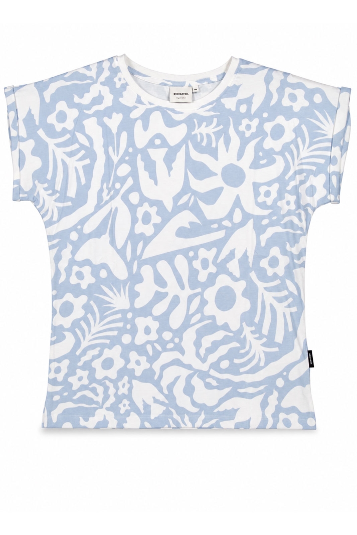 T-shirt Visby Wonky Beach Skyway Blue