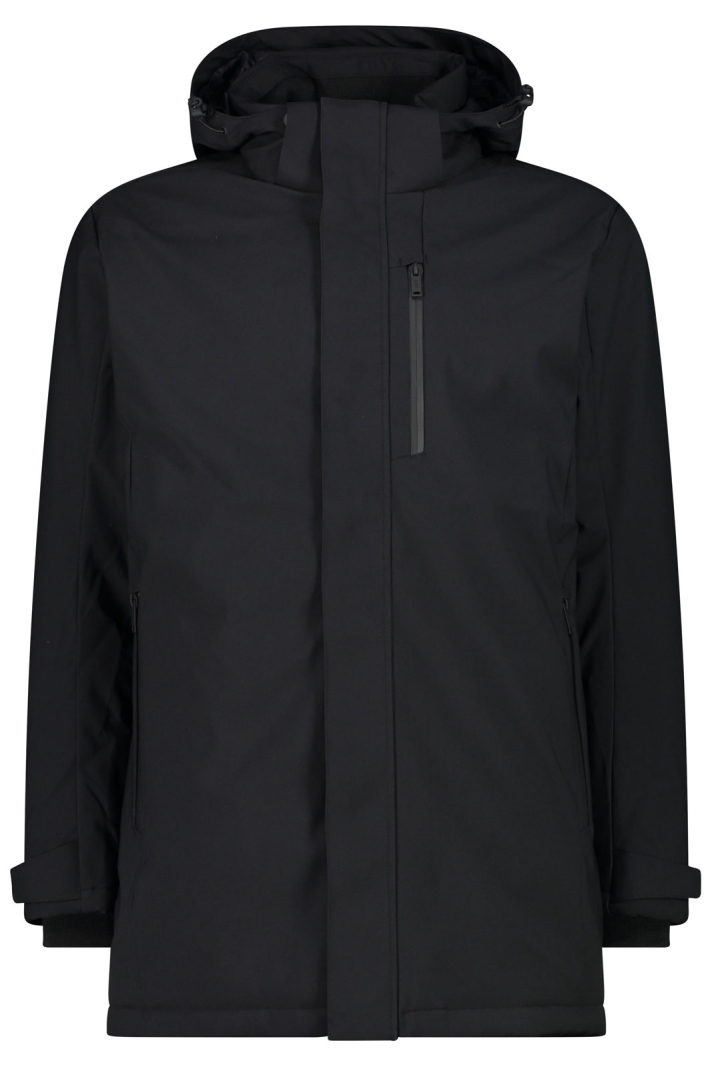 Man Parka Snaps Hood