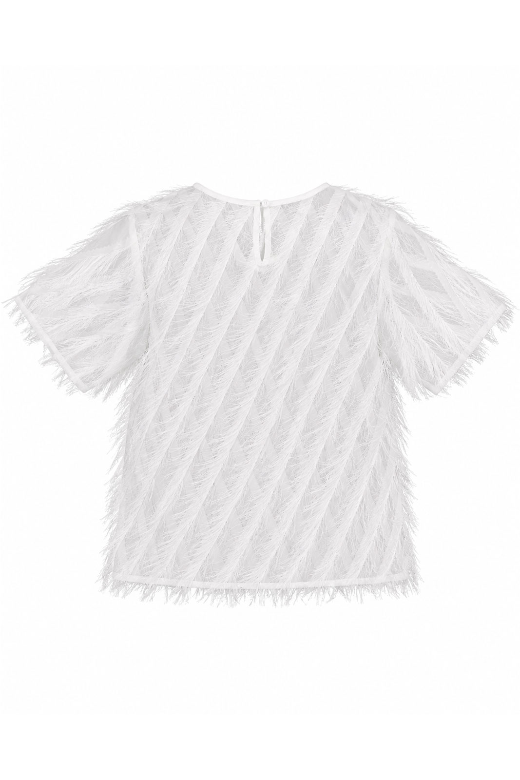Mingel More Top With Fringes